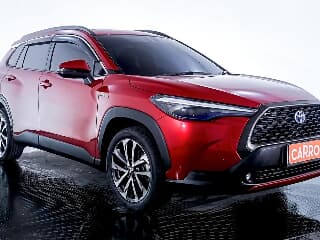 JUAL Toyota Corolla Cross 1.8 Hybrid AT 2021 Merah. Kilometer 35rb